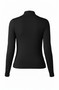 Back of the Wrap Neck Long Sleeve Top style LM8L49VMK from Liverpool Jeans in the color black