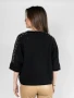 Back of the Rhinestones and Pearls Sweater style GN320-2302 from Nikky Apparels in the color black