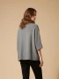 Back of the Minimalist Rhinestone Circles Knit Top style IN327 2310 from Nikky Apparels in the color grey