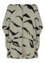Back of the Fari Poncho Top style SW-41045 from Kozan in the rhythm print