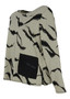 Side of the Luke Pocket Top style SW-41061 from Kozan in the rhythm print