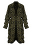 Front of the Savannah Polka-Dot Print Coat style RC-2919 from Kozan in the Bee print