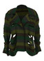 Front of the Serena Cut-Out Coat style RC-2116 from Kozan in the cactus print