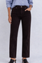 Front of the Straight Leg Corduroy Jeans style BC-001 from Carreli Jeans in the color dark chocolate