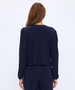 Back of the Long Sleeve V-Neck Crossover Top style MS100 from Last Tango in the color navy