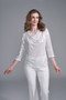 Front of the Cowl Neck Metallic Top style BCT5715CLS from Insight in the color silver