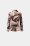 Front of the Geometric Print Lurex Sweater style 264205 from Joseph Ribkoff in the multi print