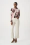 Front of the Geometric Print Lurex Sweater style 264205 from Joseph Ribkoff in the multi print