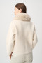 Back of the Detachable Faux Fur Collar Jacket style 264920 from Joseph Ribkoff in the color birch