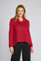 Front of the Spot On Cowl Neck Sweater style 891357 from Olivia in the color roma