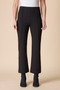 Front of the Luxe Point Solid Kickflare Pants style 10672 from Habitat in the color black