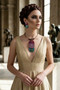 Front of the Confetti Bronze Twist Wire Necklace SKU 31894 from Jeff Lieb