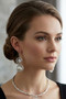 Front of the Bling & Pearl Pendant Earrings SKU 31914 from Jeff Lieb