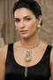 Front of the Bling & Pearl Twist Wire Necklace SKU 31922 from Jeff Lieb