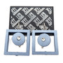 Front of the Blingy Blue Squares Pendant Earrings SKU 31936 from Jeff Lieb
