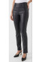 Front of the Pleather Slim Fit Pants style P141BKPL from Ethyl in the color black