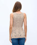 Back of the Seamless Bra-Friendly Mesh Top style 1555 from Last Tango in the color natural