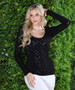 Front of the Long Sleeve Mesh Seamless Top style 1556 from Last Tango in the color black