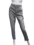 Front of the Cropped Rhinestone Jeans from Joseph Ribkoff in the color light gray