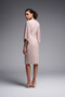 Back of the Shimmery Draped Sleeve Dress from Joseph Ribkoff in the color Rose