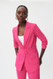 Model showing the front of the Belted Blazer from Joseph Ribkoff in the color pink