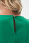 Close up of the Zipper Sleeve Dress from Joseph Ribkoff in the color foliage green