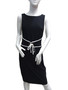 Front of the Sleeveless Belted Front Dress from Joseph Ribkoff in the color black