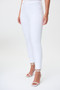 Front of the Rhinestone Skinny Jeans from Joseph Ribkoff in the color white