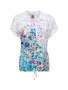 Front of the Multicolor Tie Bottom Blouse from Dolcezza