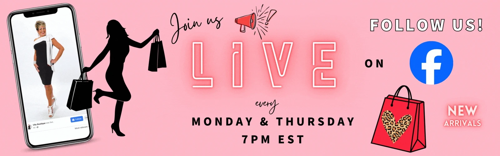 Join us live on Facebook! Every Monday and Thursday at 7 pm EST.