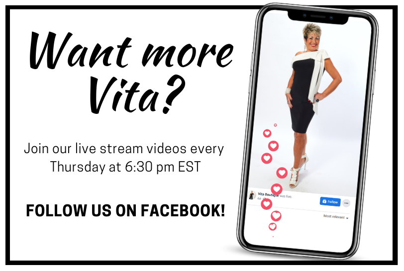 Want more Vita? Join our live stream videos every Thursday at 6:30 pm EST. Follow us on Facebook!