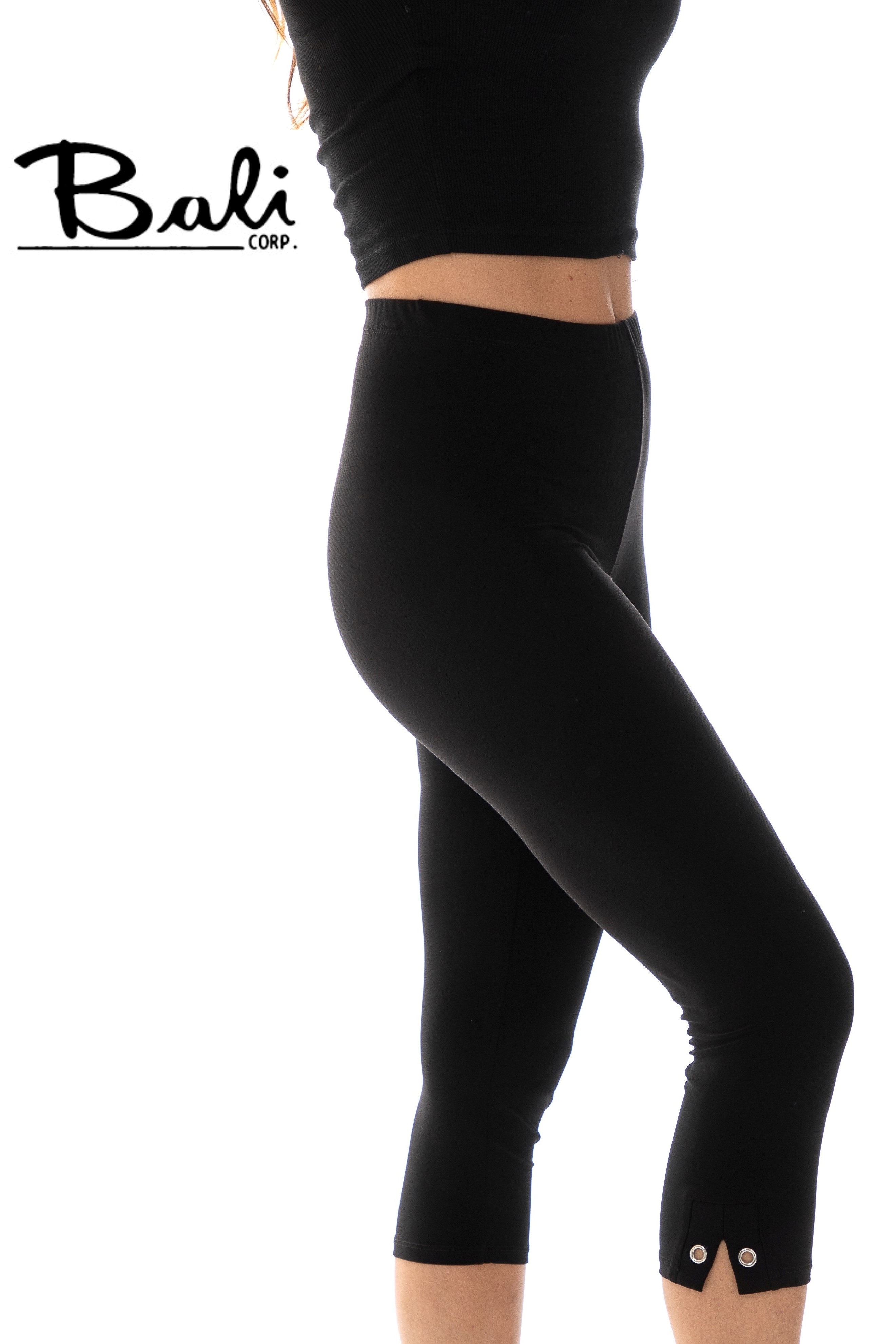 Buy SNOWBALL Black Lace Capri for Girls at