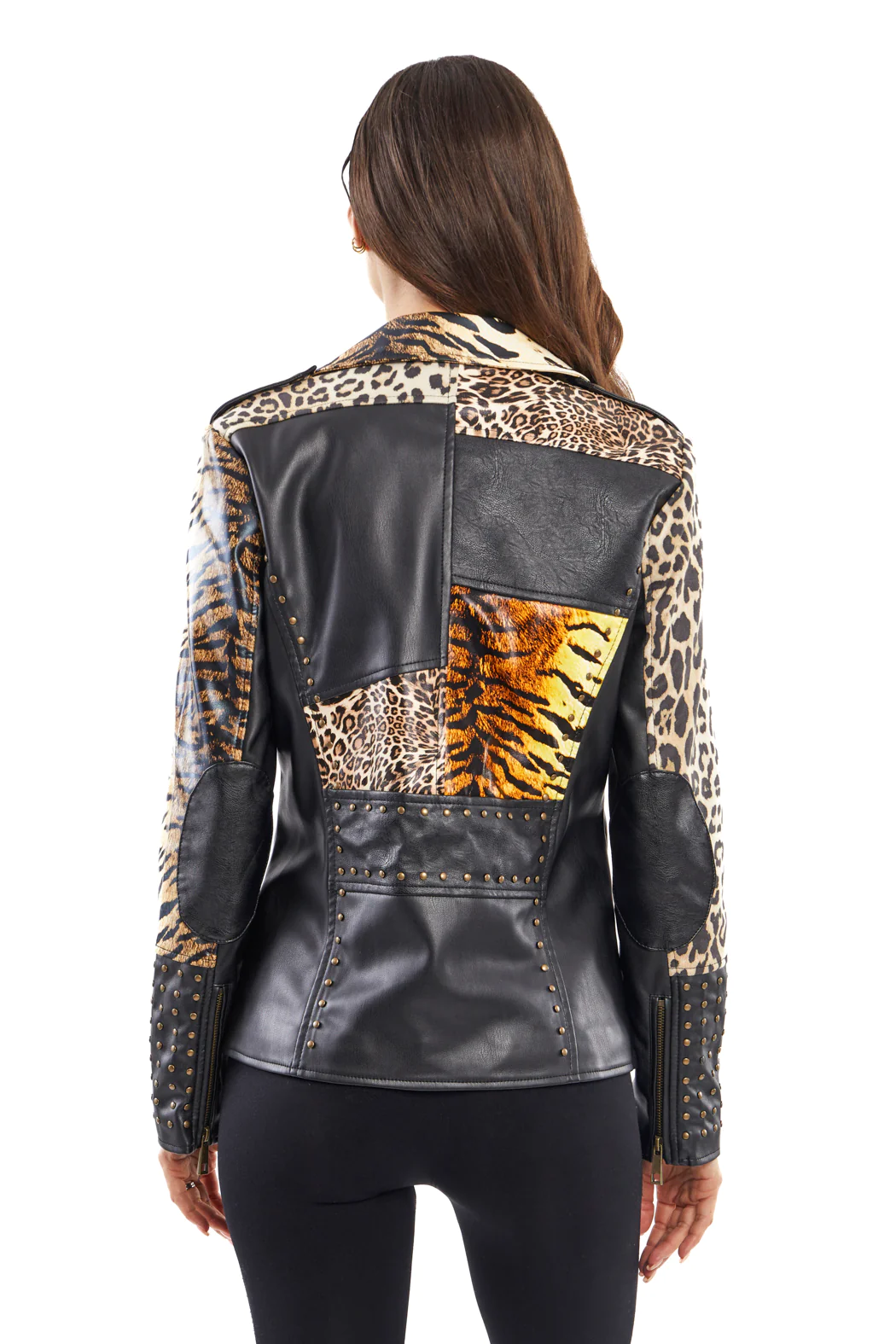 Animal Print Moto Jacket - Vita Boutique