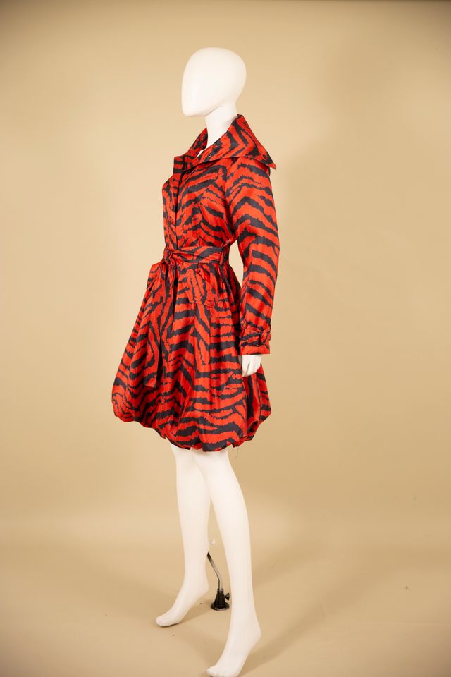 Print Bubble Coat Dress - Vita Boutique
