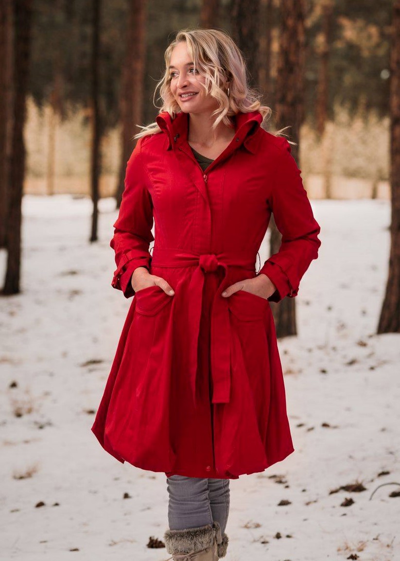 Solid Bubble Coat Dress - Vita Boutique