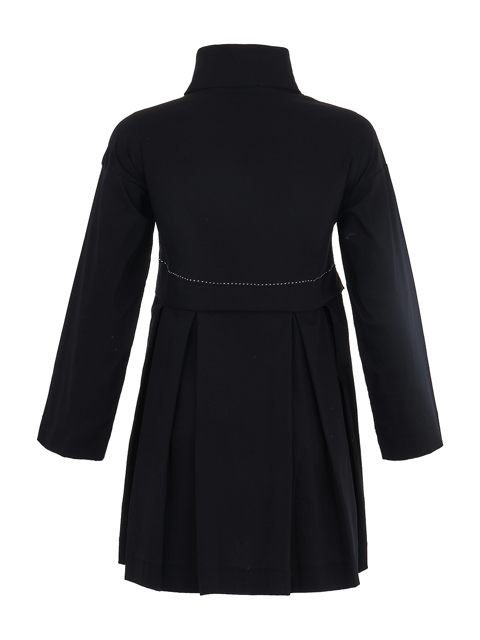 Contrast Stitching Pleated Blouse Vita Boutique