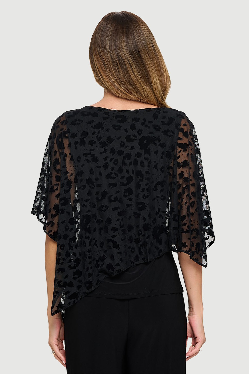 Burnout Asymmetrical Overlay Top - Vita Boutique