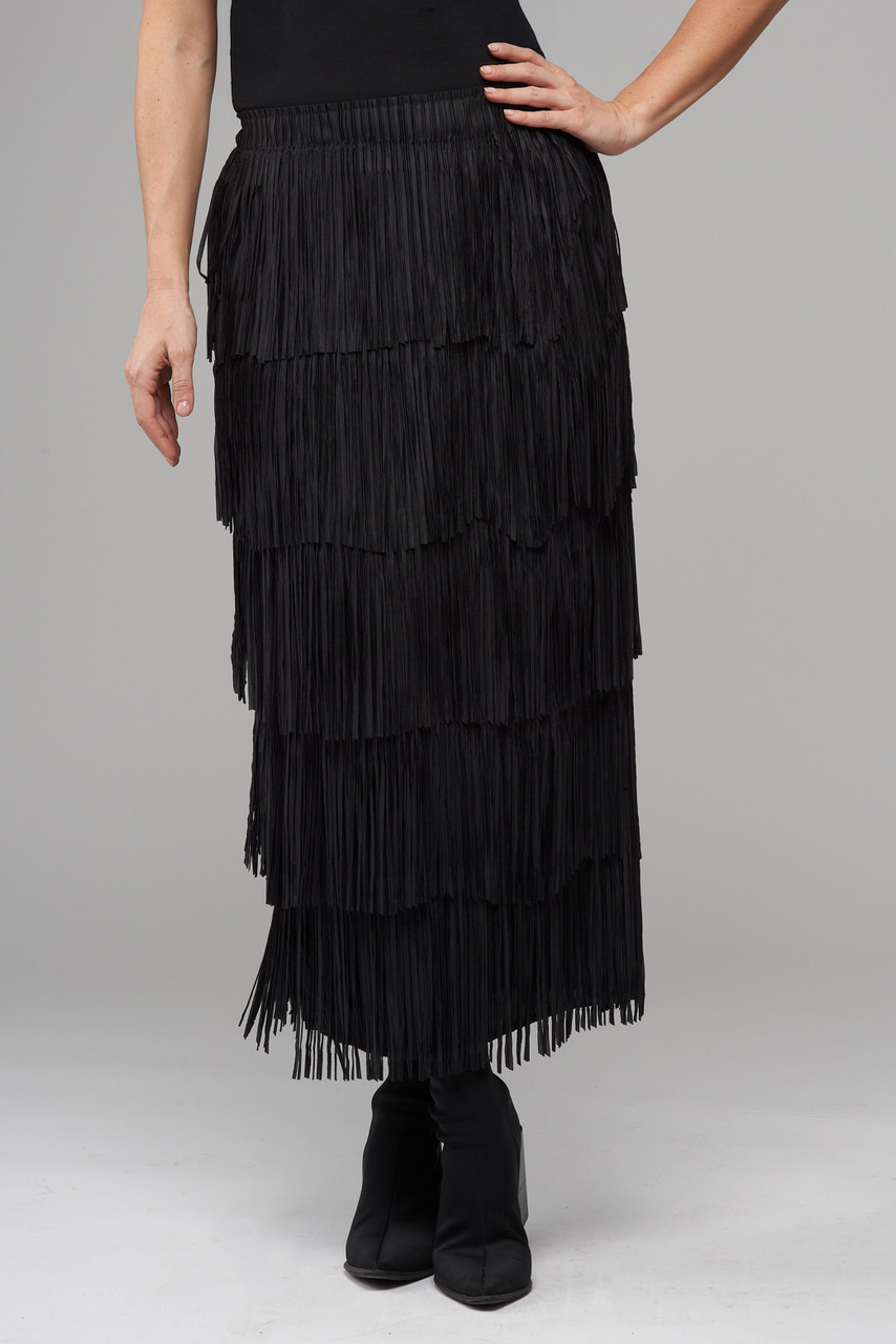 マタニティ WILLFULLY aslope fringe tiered SK マタニティ WILLFULLY aslope fringe tiered SK Scully Women's
