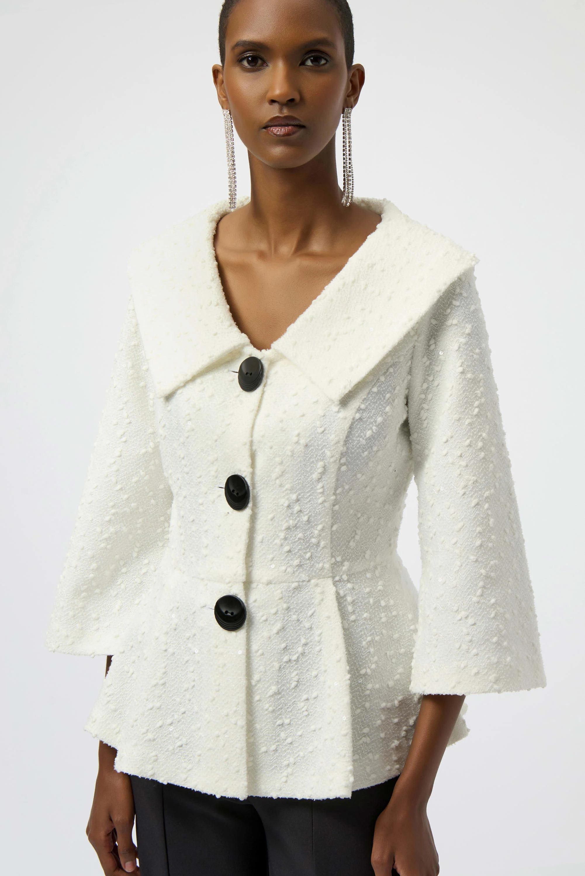 ジャケット・アウター Double Knit Peplum Jacket ジャケット・アウター Double Knit Peplum Jacket Double Knit