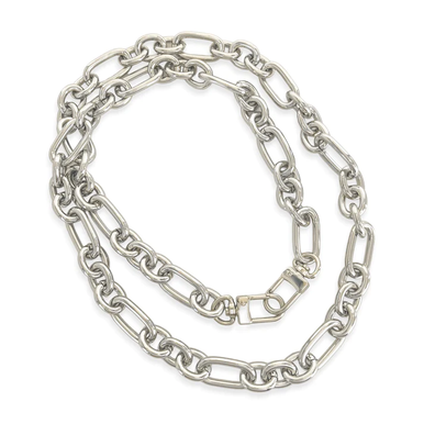 Silver Alt Chain Necklace SKU 25475 - Vita Boutique