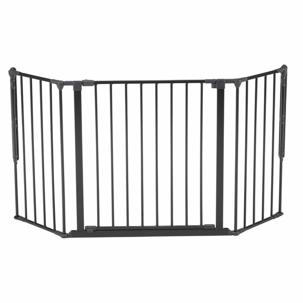 DogSpace Max M Multi Expandable Dog Gate, Black (90-146cm)