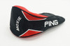 Ping Golf Driver Headcover Moxie Junior Red/Black Head Cover Good HA14-2-1