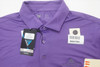 Level Wear Golf Element Polo Mens Medium Purple Heart Embroidery W/Logo 642C