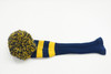 Pacific Golf Golf   Driver Headcover Navy/Yellow Pom Pom Head Cover Good