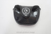 ARGOLF Heel Shafted Small Black Mallet Putter Headcover Good HA14-11-20