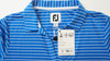 FootJoy W OPN CLAR Stripe Polo Womens Size Small Blue/White 1056A 01271302 New