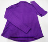 Greyson Signet Scarlett Long Sleeve Polo Womens Small Orchid 971A 01208778 New
