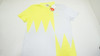 Waac Golf ZigZag Polo  Mens Size  1 Yellow/White Regular 1028C 01238402 New