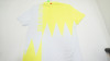 Waac Golf ZigZag Polo  Mens Size  1 Yellow/White Regular 1028C 01238402 New