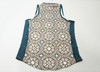 Greyson Prismatic Sleeveless Vest Mock Neck Top Polo Womens Small Sand 757B